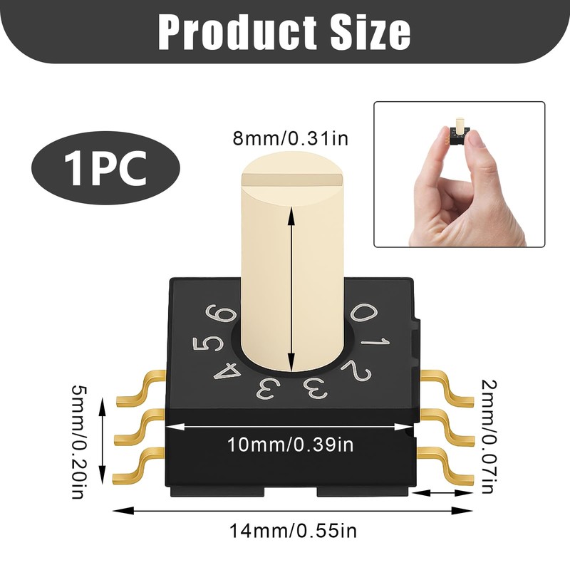 tiyiyok 1 x Rm3haf-10 Switch for Rm3haf 10, Rotary Encoder,