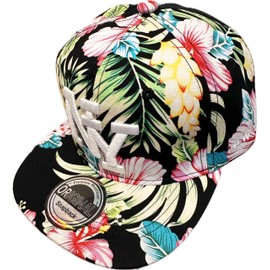 Jeamis Children's NY Cap Kids USA Summer Snapback Baseball Cap Cap Unisex Trucker Starter Baseball Cap Hat Hawaiian Cult for Boys and Girls, NY Hawaii Black Colourful, Unit size