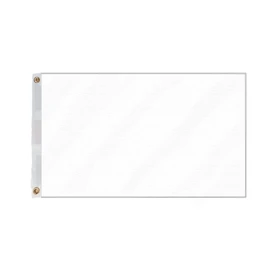 Flagmax Plain white Flag 5ft x 3ft (90cm x 150cm)