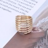 TseanYi Adjustable Wire Wrap Ring Flexible Wrap Around Finger Ring
