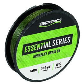 SPRO Fishing SBB8X-50MGN150 Bronzeye Braid 8X 50Lbs 150M/164Y Moss Green