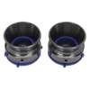 1 Pair NAB Hub Adapters Polished Aluminum Alloy Universal Loading