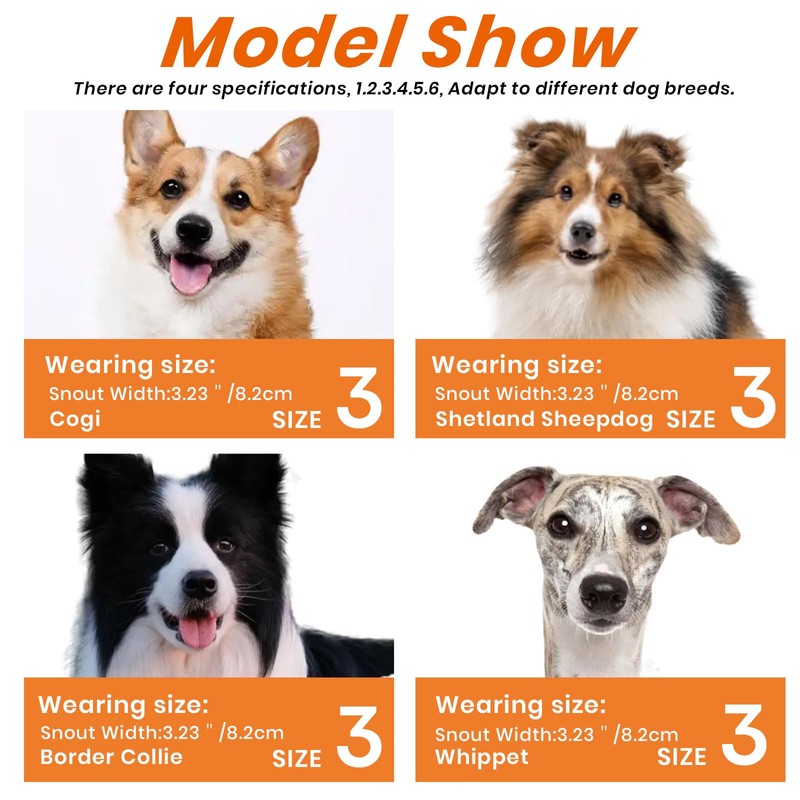 Dog Muzzle – Lightweight Breathable Basket Muzzle, Anti-Biting & Chewing,