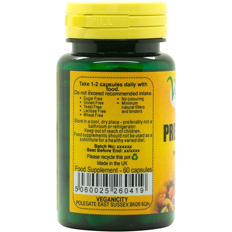 Veganicity Premier Garlic 500mg Digestive Health Supplement - 60 Capsules