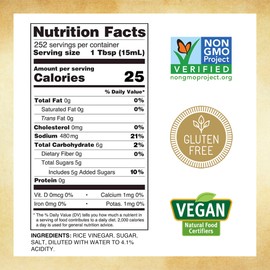 Marukan Seasoned Gourmet Rice Vinegar, 1 Gallon (Pack of 1)