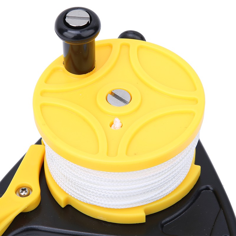 46m Plastic White Wire Diving Spool Reel Thumb Stopper Survival