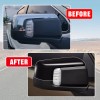 ALLTIMES Gloss Black Side Mirror Cover Cap for Silverado Sierra
