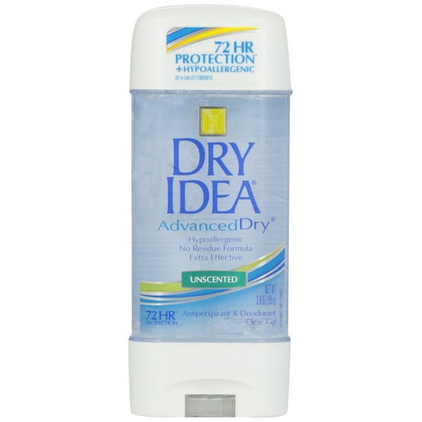 Dial Dry Idea Anti-Perspirant and Deodorant, Unscented, Hypo-Allergenic, 3 oz