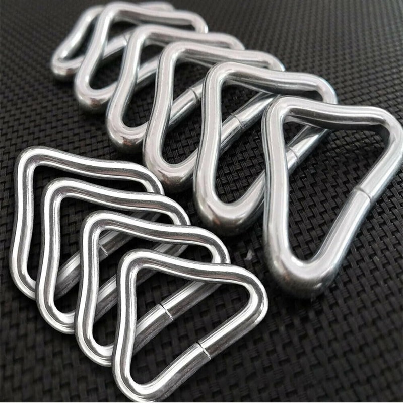 10x Quick Connect Trampoline Triangle Ring V-Rings High Strength Buckle