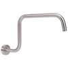 NearMoon S Shape Shower Extension Arm with Flange, Stainless Steel