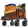 TIMBER RIDGE Beach Wagon with Tailgate, 300lbs Heavy Duty Collapsible