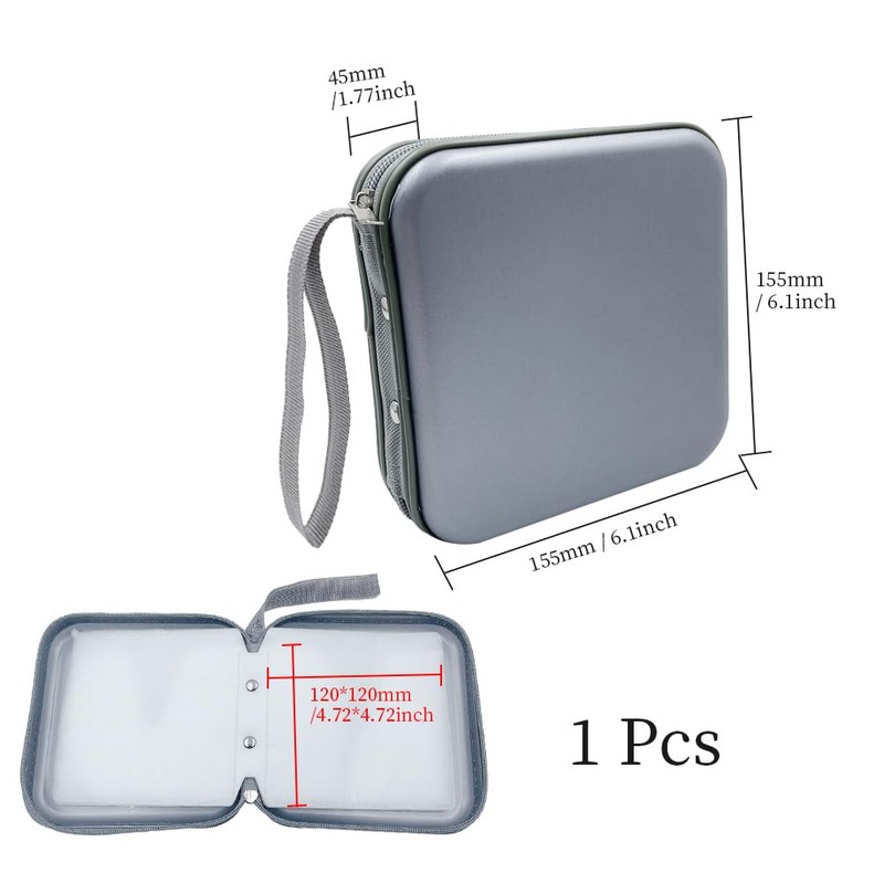 ONEBO 1pc Capacity 40 Portable CD Bag