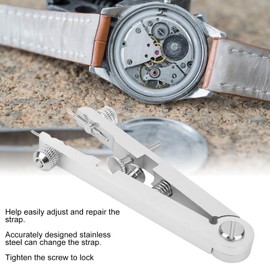 Watchband Plier, Watch Spring Bar Plier Tool Set with 8 Tips Pins, 6825 Spring Bar Tweezer Tool Watchmaker Replace Removing Chain Tool for Watch Wrist Bands Strap Removal Repair Fix Kit