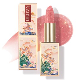 Catkin Catkin Tinted Lip Balm Glitter Lip Stain Ultra Hydrating Lip Moistrurizer Chapstick with Vitamin E Nourishing For Cracked & Dry Lips 0.12 oz C10 Venus - Peach Pink