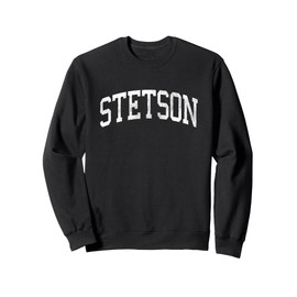 Stetson Maine ME Vintage Athletic Sports Design Sweatshirt