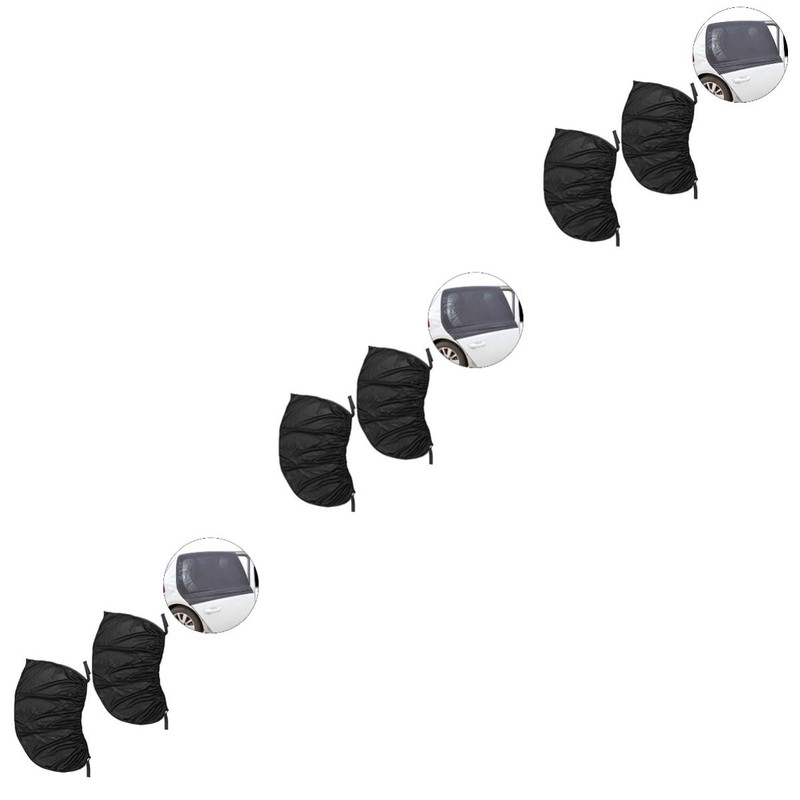 ULTECHNOVO 3sets Car Window Mesh Sun Shade Car Blackout Window