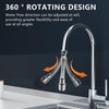 VZXZXE Tap Extension 14 cm, 360° Swivel Function, Explosion-proof and
