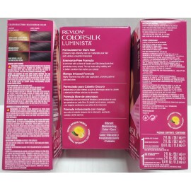 Revlon Colorsilk Luminista Hair Color #107 Violet Black (Lot of 3)