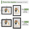 WenYa 5x7 Black Photo Frames, 4 Pack 7x5 Picture Frames