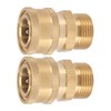 2Pcs Pure Copper M22 High Pressure Washer Fitting Adapter 3/8