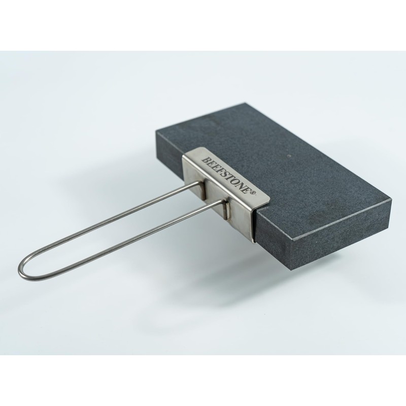 BEEFSTONE 100% Stainless Steel Lava Stone Lifting Tool - For