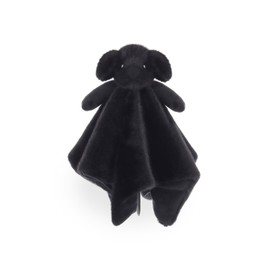 Apricot Lamb Black Labrador Cute Comforter Soft Loveys for Baby Boy and Girl, Security Blanket for Babies, Infant and Toddlers, Black Dog Puppy 14 Inches