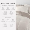 LINENS & HUTCH Bedding Bundle, Reversible Microfiber Comforter Set and