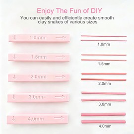 Clay Tube Hoop Roller Guide & Bead Roller, Polymer Clay Rolling Strip Shape Maker & Snake Maker for Earring Jewelry Making Tools