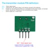 QCCAN 5pcs 433mhz Wireless RF Transmitter and Receiver with Antenna