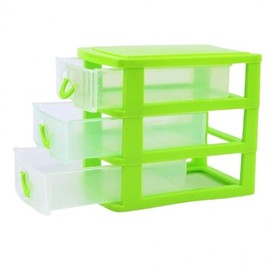 Dressing table mini dresser niche drawer plastic drawer Slim 3-stage 3ea