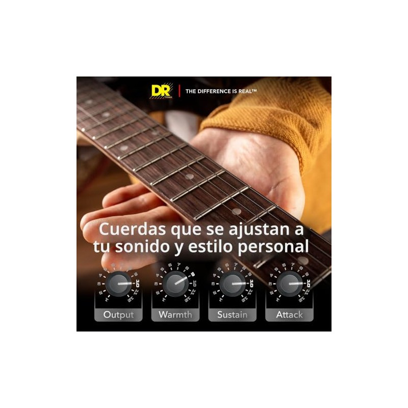 DR Strings BKE-10 Black Beauties K3 - Cuerdas para guitarra