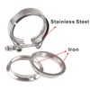 LPFIDI Universal 2.5 Inch V Band Clamp 76 mm Stainless