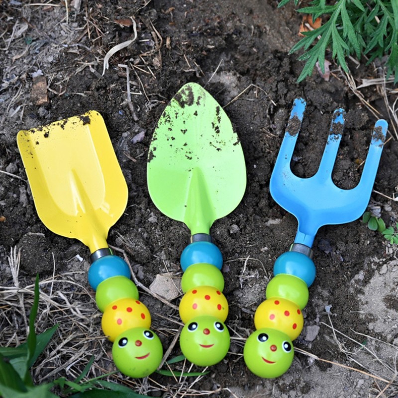 3 Pcs Garden Tool Set Children Gardening Toys Stainless Steel