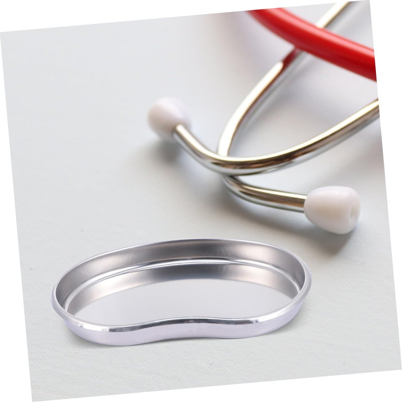 LABRIMP 3Pcs Stainless Steel Medical Kidney Shaped Laboratory Equipment for