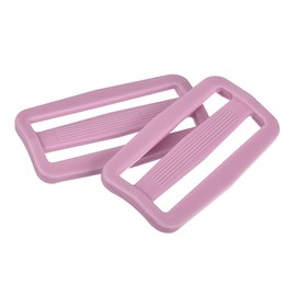sourcing map 25Pcs Plastic Slide Buckle, 1 1/2" Tri-Glides Slides, Adjustable Webbing Buckles Fasteners for Backpack Purse Belt Webbing Strap, Light Purple