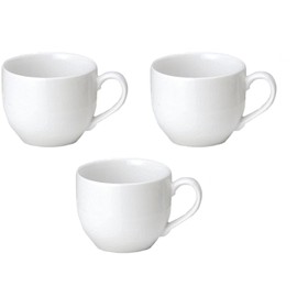 Set of 3 Diamond Serum Demitasse Bowl, 2.4 x 2.1 inches (6.2 x 5.3 cm), Coffee Cup
