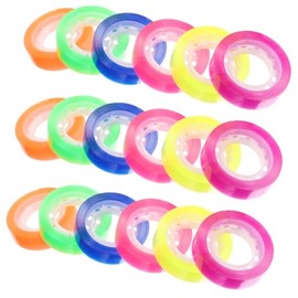Cinta Adhesiva Transparente para Papelería 12 CM X 18 M 24 Rollos Multifuncional para Oficina y Manualidades Cinta de Embalaje Invisible Buena Adherencia