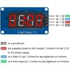 DUBEUYEW Display Module TM1637 0.36'' 4-Digit 7 Segment 4 Bits