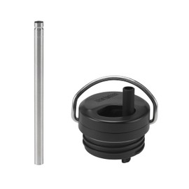 Klean Kanteen TKWide Twist Cap with Straw Black Christmas Gift Ideas for Mom Dad Men Women Reusable Christmas Gift