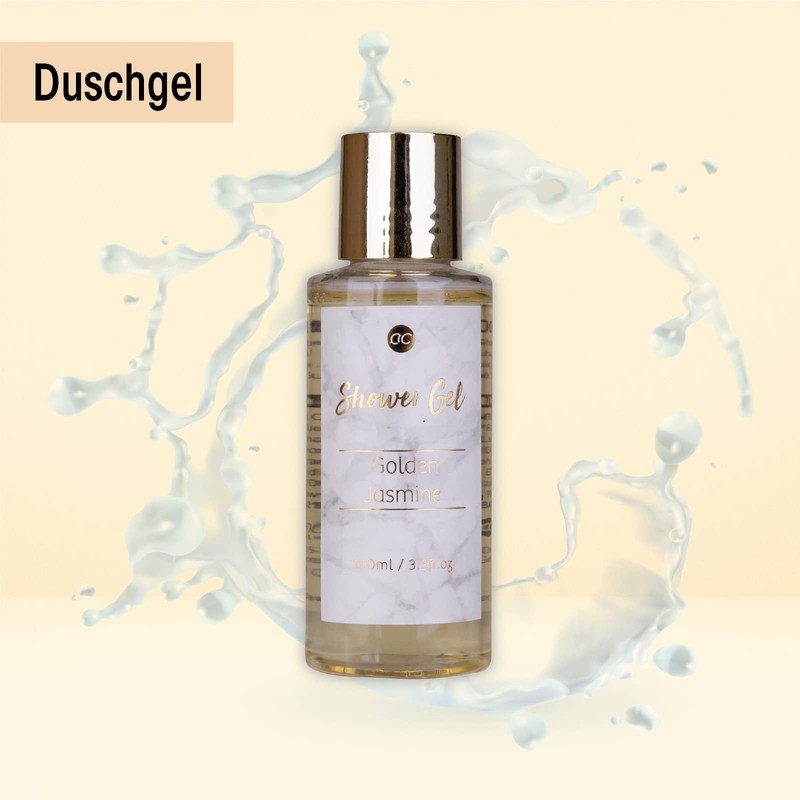 accentra MARBLE Bath Set Gift Set in Beautiful Golden Pumps,