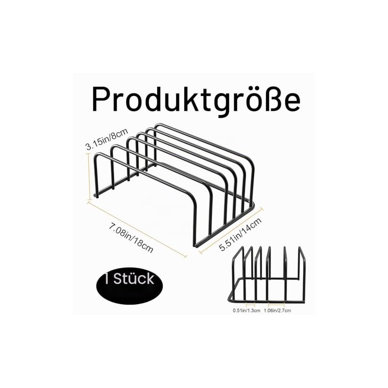 Chopping Board Holder with 5 Compartments, Chopping Board Holder, Kitchen