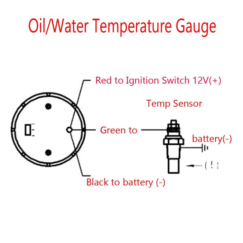 Mintice™ 2 Inch 52 mm Car Universal Light Indicator Oil
