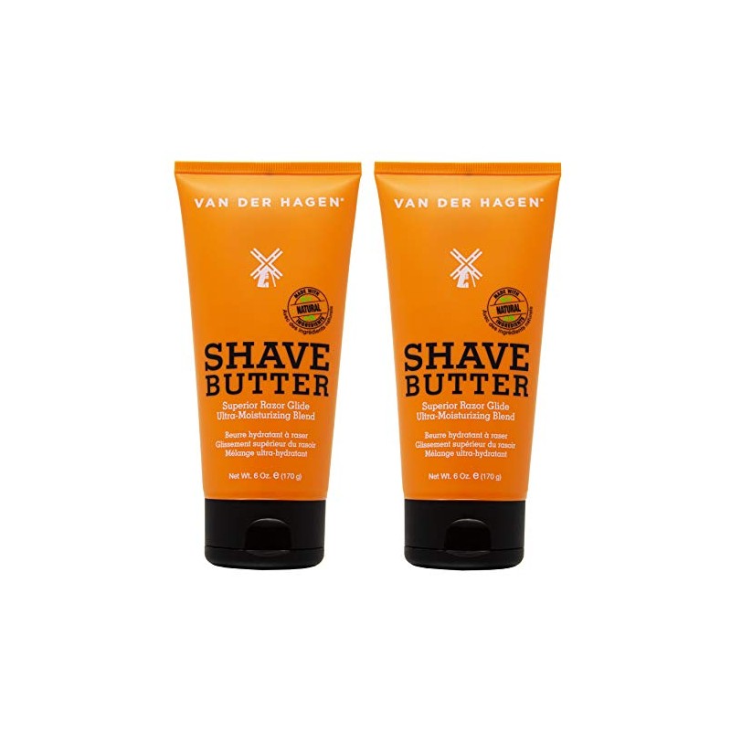 Van Der Hagen Shave Butter 6 oz (Pack of 2)