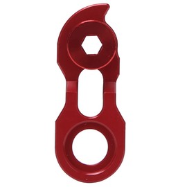 CHICIRIS Rear Derailleur Hanger Bicycle Wolftooth Roadlink Roadlink Wolf, Bicycle Rear Derailleur Hanger Extension Bike Frame Tail Hook Extender For 34T-52T (Red)