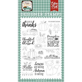 Echo Park Paper Company Stamps THNKS, Give Thanks, Happy Fall (HAP219043)