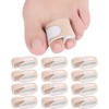 12 Pack Fabric Hammer Toe Corrector Straightener, Reusable Broken Toe