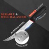 BOLEXINO 10-inch Curved Breaking Knife W/Sheath & SoftGrip Handle, Sharp
