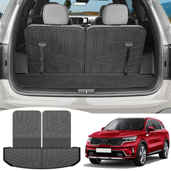 Utiiy Cargo Mat Seat Back Cover Fit for 2021-2025 Kia
