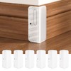 INCREWAY Baseboard Corner Blocks, 6PCS Silicone Self Adhesive Safety Corner