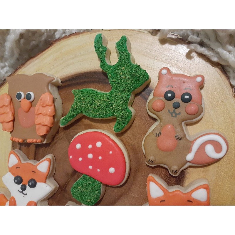 Cookie Cutters Forest Animals Set of 10 Squirrel, Mushroom, Bird,